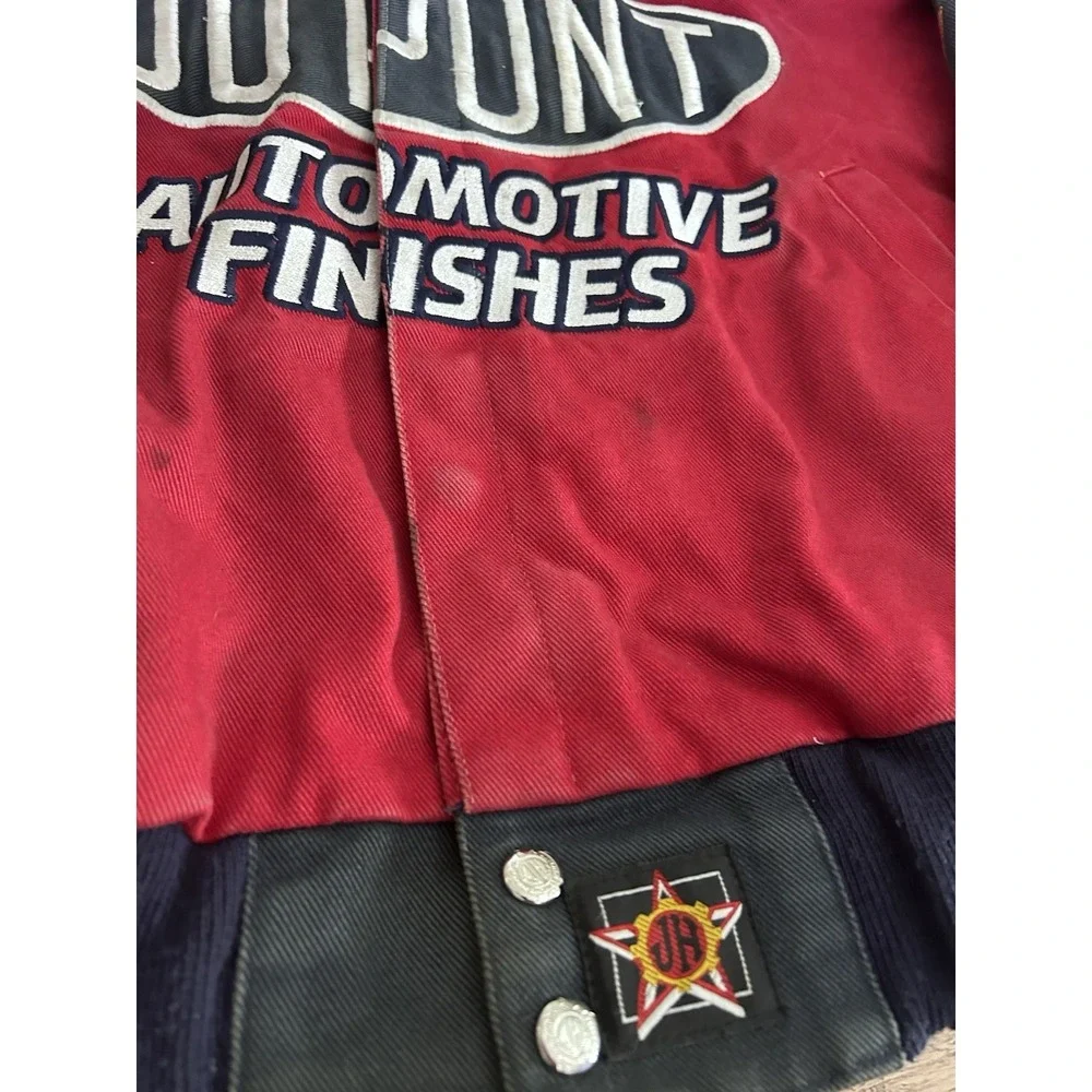 Authentic Nascar Jeff Gordon #24 Flame Dupont Jacket 'JH Design' Red  XL